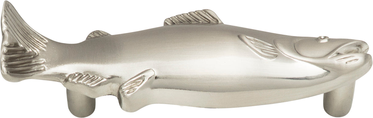 Atlas Homewares Fish Pull 3 Inch (c-c) Brushed Nickel
