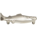 Atlas Homewares Fish Pull 3 Inch (c-c) Brushed Nickel