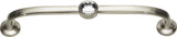 Atlas Homewares Legacy Crystal Bracelet Pull 5 1/16 Inch (c-c) Brushed Nickel