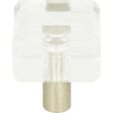 Atlas Homewares Optimism Square Knob 1 1/4 Inch Brushed Nickel