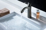 ANZZI L-AZ013BN Rhythm Series Single Hole Single-Handle Mid-Arc Bathroom Faucet in Brushed Nickel