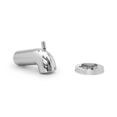 Quick Connect Tub Spout with Diverter in Polished Chrome