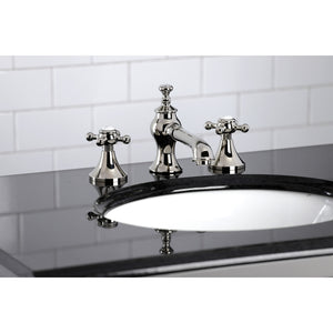 Kingston Brass KC7066BX English Country 8 in. Widespread Bathroom Faucet, Polished Nickel
