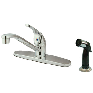 Kingston Brass KB5720 Chatham Single-Handle Centerset Kitchen Faucet, Polished Chrome