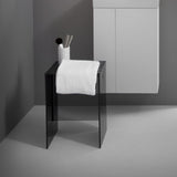 Laufen H3893300001 13 Inch Free Standing Stool Smoke Grey 3.8933.0.085.000.1 Swiss Made