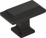 Atlas Homewares Sutton Place Rectangle Knob 1 7/16 Inch Modern Bronze