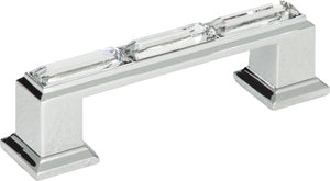 Atlas Homewares Legacy Crystal Pull 3 Inch (c-c) Polished Chrome