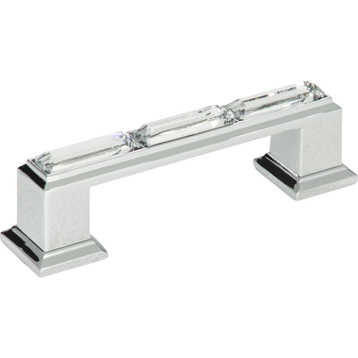 Atlas Homewares Legacy Crystal Pull 3 Inch (c-c) Polished Chrome