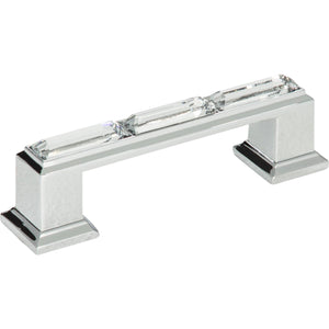 Atlas Homewares Legacy Crystal Pull 3 Inch (c-c) Polished Chrome