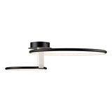 Halo Double Semi Flush Ceiling Light
