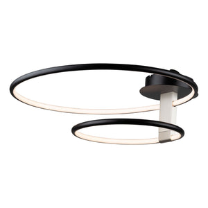 Halo Double Semi Flush Ceiling Light