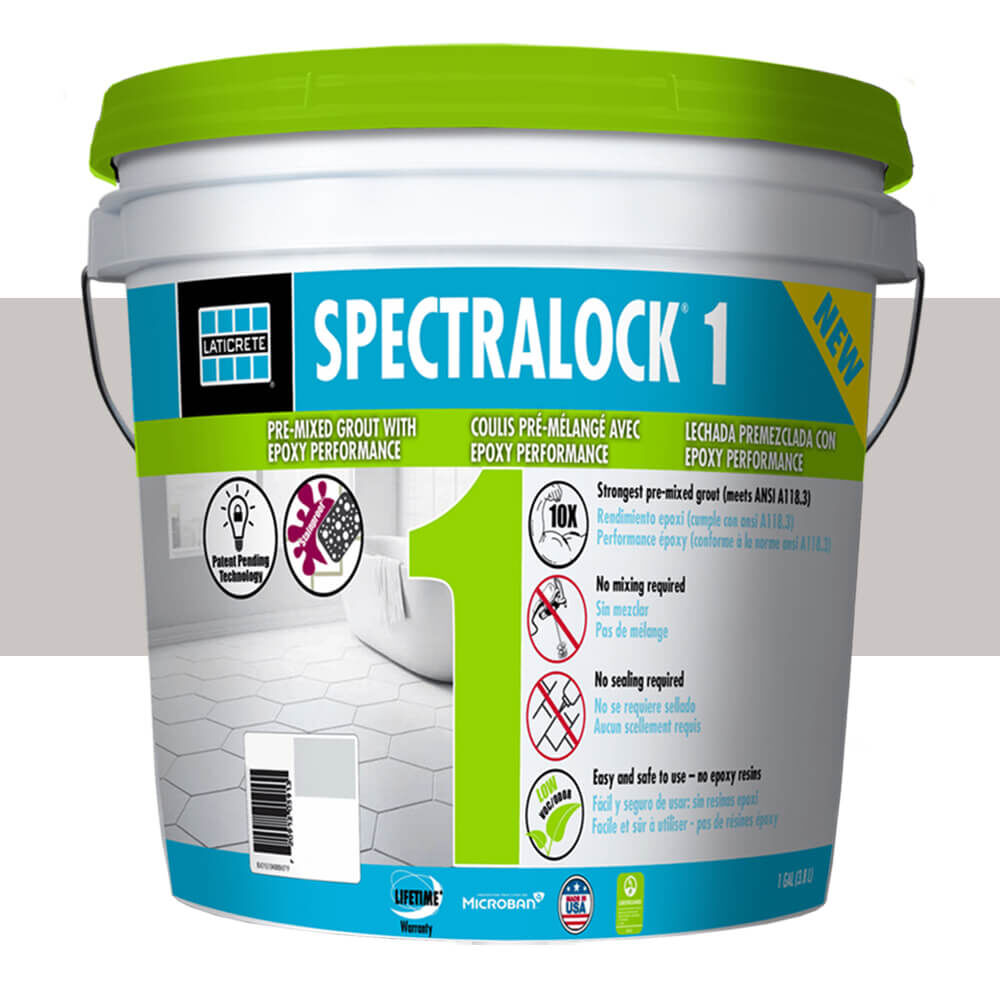 Laticrete SpectraLOCK 1 Pre-Mixed Grout – Frosty, 1 Gallon 3109‑0001‑2