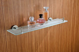 ANZZI AC-AZ006BN Caster Series Glass Shelf in Brushed Nickel