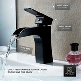 ANZZI L-AZ019ORB Forza Series Single Hole Single-Handle Low-Arc Bathroom Faucet in Oil Rubbed Bronze