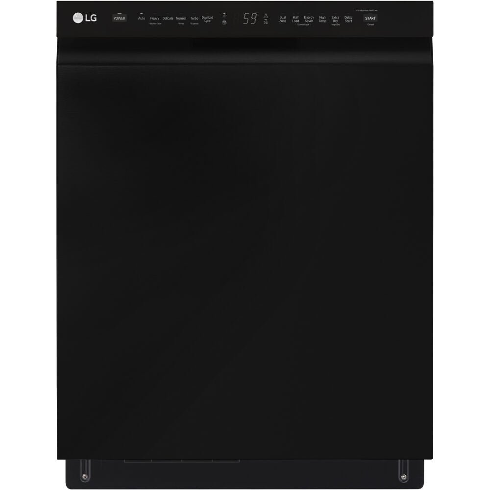 LG LDFN4542B 24" Front Control Dishwasher, 48 dBA, QuadWash, EasyRack Plus, 3rd Rack