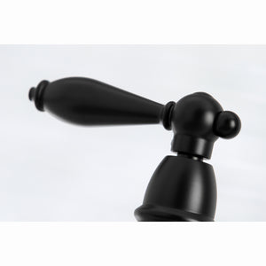 Kingston Brass KS3270ALBS Kitchen Faucet with Side Sprayer, Matte Black