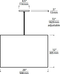 Tech Lighting Lexington Pendant 700TDLEXP - Large Drum Fabric Pendant Light — Incandescent or Fluorescent
