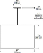 Tech Lighting Lexington Pendant 700TDLEXP - Large Drum Fabric Pendant Light — Incandescent or Fluorescent