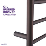 ANZZI TW-AZ012ORB Eve 8-Bar Stainless Steel Wall Mounted Towel Warmer in Oil Rubbed Bronze