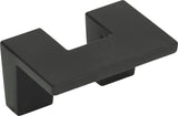 Atlas Homewares U Turn Knob 1 1/4 Inch (c-c) Matte Black