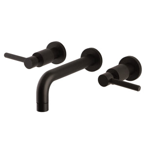 Kingston Brass KS8125DL Concord 2-Handle Wall Mount Bathroom Faucet, Oil Rubbed Bronze