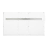 Chicago 48" Single Vanity, Glossy White, w/ 3 CM Carrara Marble Top