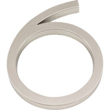 Atlas Homewares Modern Avalon #6 6 Inch Brushed Nickel