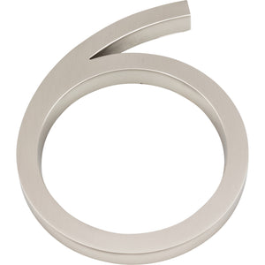 Atlas Homewares Modern Avalon #6 6 Inch Brushed Nickel