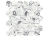 Anatolia Tile 2" Hex Lilac Volta Honed Marble Mosaic 5001-0329-0 * 1 Sheet = .99 Sqft * Lilac Volta Hexagon 2" - premium natural stone mosaic tile from Anatolia Tile, available at PoshHaus showroom in Keene, NH