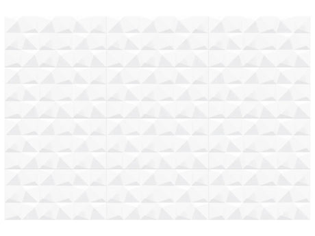 Anatolia Tile 12X24 Linea Prizmatic Scultped White Glossy Wall Tile 4000-0047-2 Linea Prizmatic 12x24 - premium natural stone mosaic tile from Anatolia Tile, available at PoshHaus showroom in Keene, NH