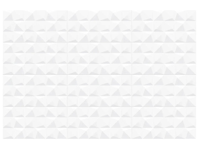 Anatolia Tile 12X24 Linea Prizmatic Scultped White Glossy Wall Tile 4000-0047-2 Linea Prizmatic 12x24 - premium natural stone mosaic tile from Anatolia Tile, available at PoshHaus showroom in Keene, NH