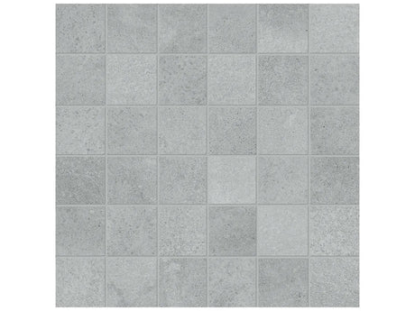 Anatolia Tile 2X2 Industria Lithium Matte 36 Piece Porcelain Mosaics. 1 Sheet = .96 Sq. Ft. 4501-0105-0 (63-593) Lithium 2x2 - premium natural stone mosaic tile from Anatolia Tile, available at PoshHaus showroom in Keene, NH