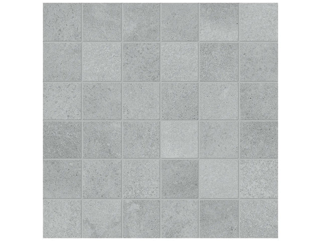 Anatolia Tile 2X2 Industria Lithium Matte 36 Piece Porcelain Mosaics. 1 Sheet = .96 Sq. Ft. 4501-0105-0 (63-593) Lithium 2x2 - premium natural stone mosaic tile from Anatolia Tile, available at PoshHaus showroom in Keene, NH