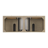 Lorelai 60" Double Vanity, Whitewashed Oak, w/ 3 CM Phantome Eclos Top