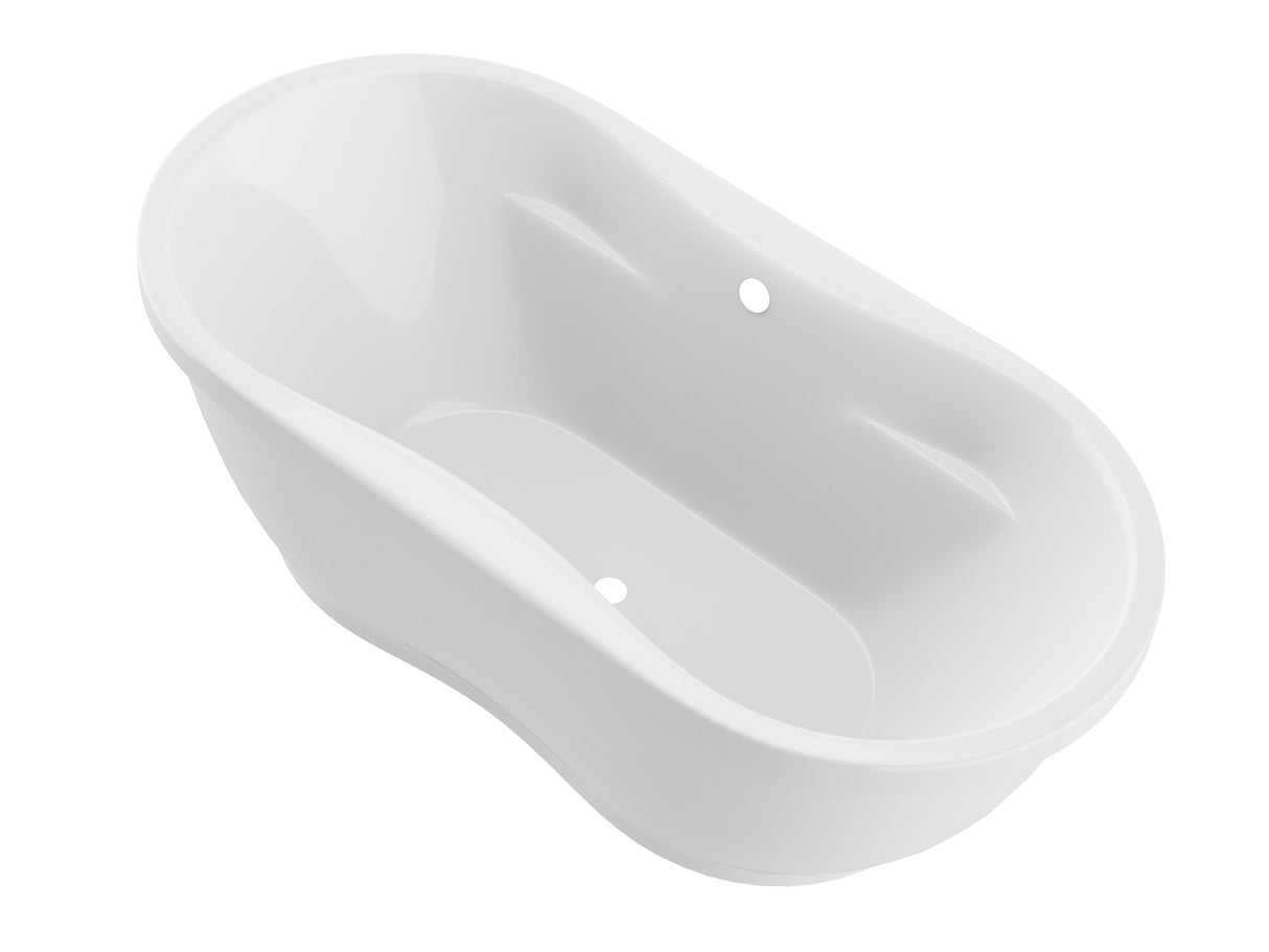 New England Home Goods Stoddard 34 x 71 Oval Freestanding Soaker Bathtub