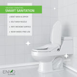 ANZZI TL-AZEB101BR Ember Elongated Smart Electric Bidet Toilet Seat with Remote Control and Heated Seat