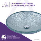 ANZZI S247-blue Jonas Series Vessel Sink in Clear Glass