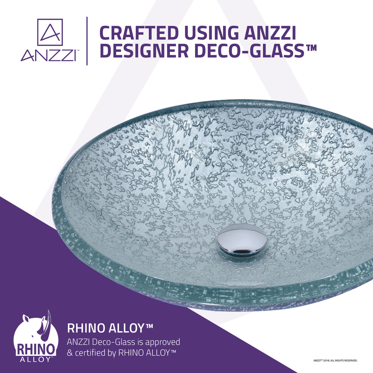 ANZZI LS-AZ208 Arc Series Vessel Sink in Clear Glass