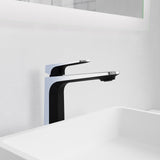 ANZZI L-AZ904MB-CH Single Handle Single Hole Bathroom Vessel Sink Faucet With Pop-up Drain in Matte Black & Chrome