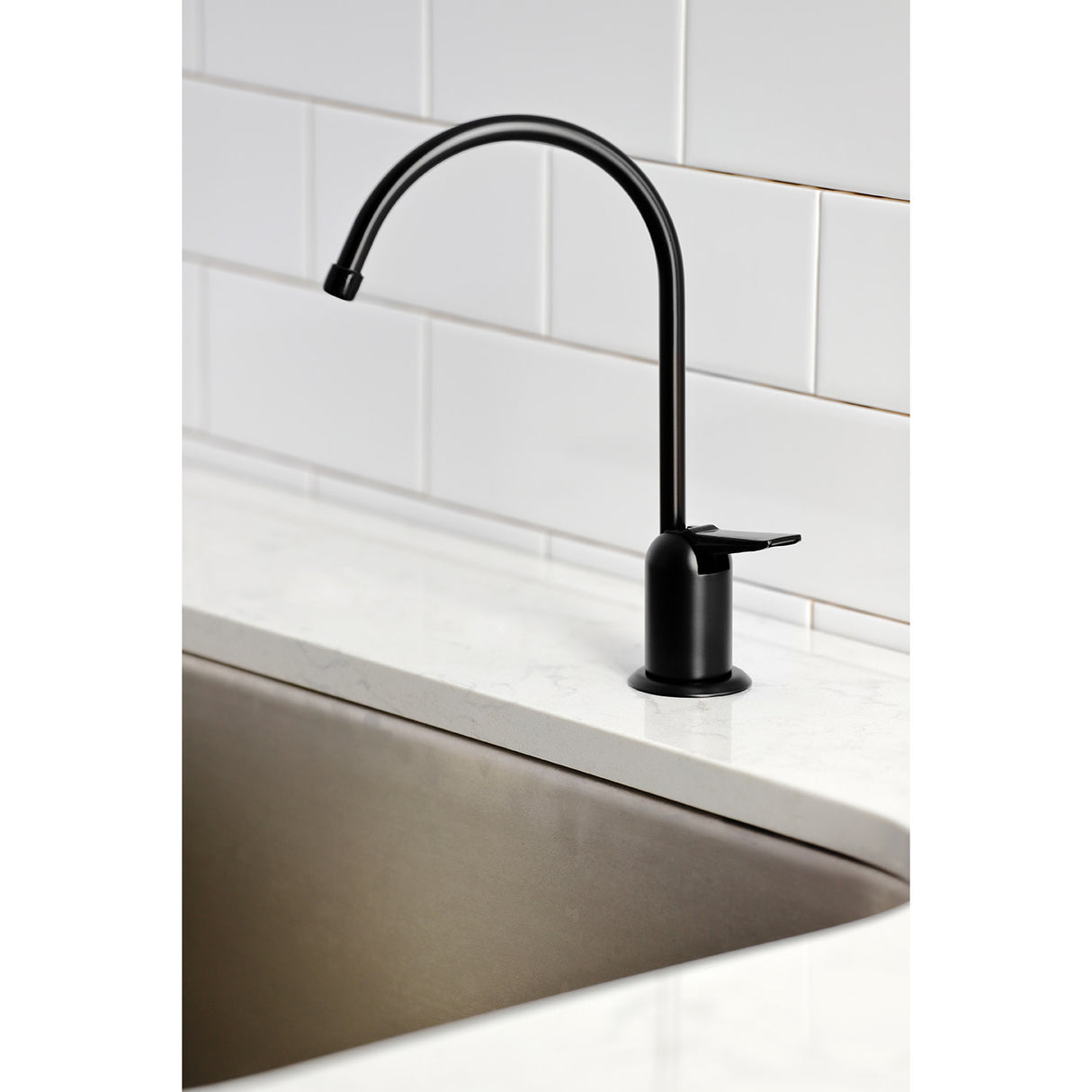 Kingston Brass K6190 Americana Single-Handle Water Filtration Faucet, Matte Black