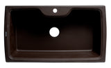 ALFI brand AB3520DI-C Chocolate 35" Drop-In Single Bowl Granite Composite Kitchen Sink