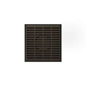 Infinity Drain LND5 BA  5" x 5" LND 5 Lines Pattern Complete Kit  with ABS Bonded Flange, 2", 3" and 4" Outlet
