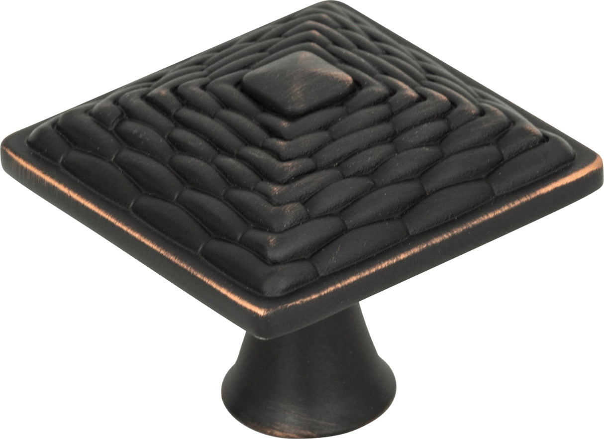 Atlas Homewares Mandalay Square Knob 1 1/4 Inch Venetian Bronze
