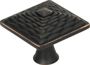 Atlas Homewares Mandalay Square Knob 1 1/4 Inch Venetian Bronze