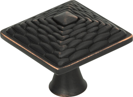 Atlas Homewares Mandalay Square Knob 1 1/4 Inch Venetian Bronze