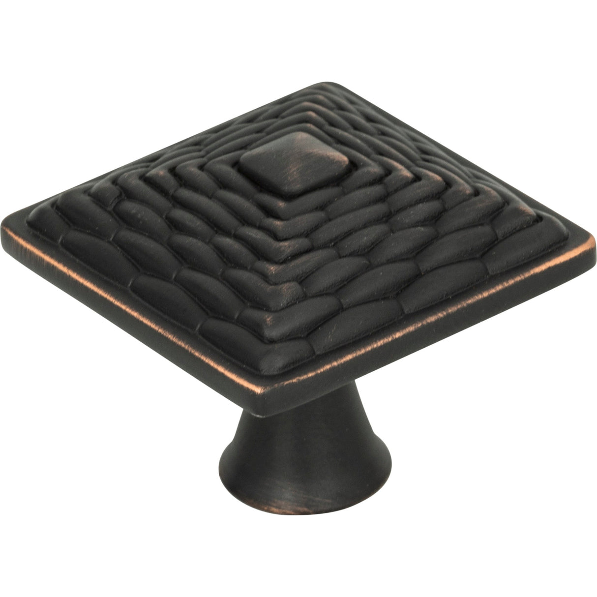 Atlas Homewares Mandalay Square Knob 1 1/4 Inch Venetian Bronze
