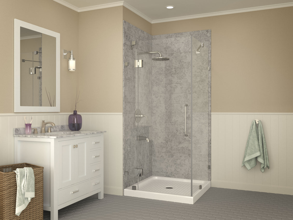 ANZZI SB-AZ010WN Valley Series 38 in. x 38 in. Shower Base in White