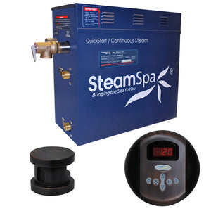 SteamSpa Oasis 6 KW QuickStart Acu-Steam Bath Generator Package in Oil Rubbed Bronze OA600OB