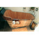 ALFI brand AB1148 59" Free Standing Wooden Bathtub with Chrome Tub Filler
