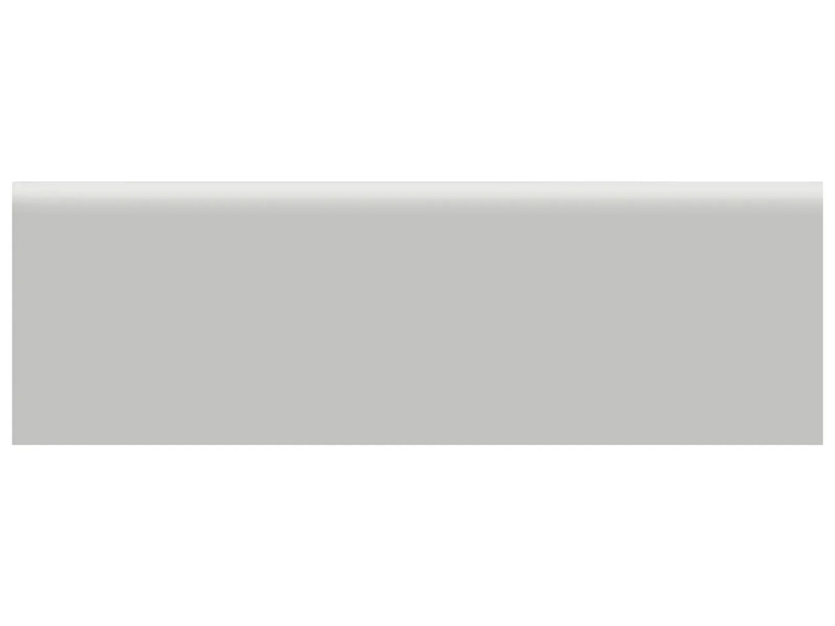 Anatolia Tile 2 X 6 Soho Loft Grey Glossy Glazed Ceramic Wall Bullnose 4002-0117-0 Loft Grey 2x6 Bullnose - premium natural stone mosaic tile from Anatolia Tile, available at PoshHaus showroom in Keene, NH